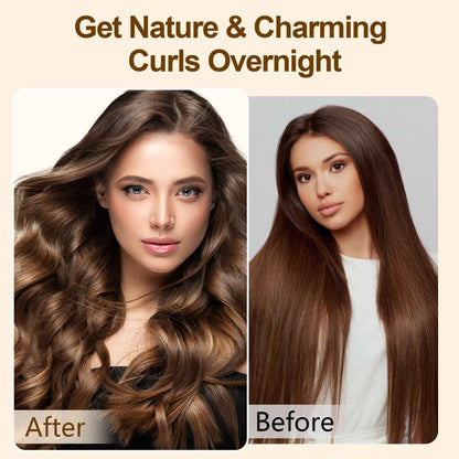 ✨ Heatless Hair Curler – Wake Up to Soft, Natural Curls Overnight 🌙