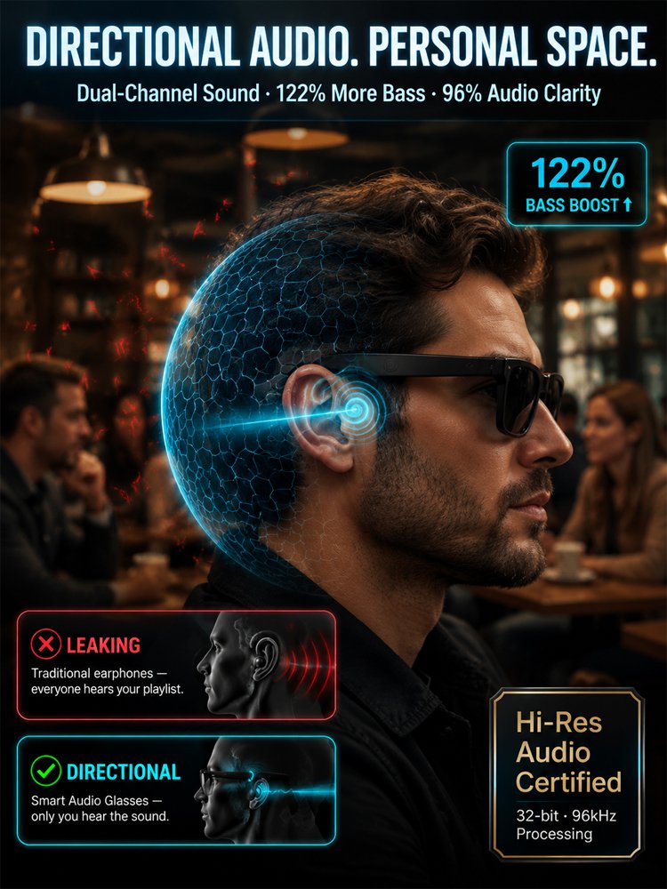 AI Smart Bluetooth Glasses