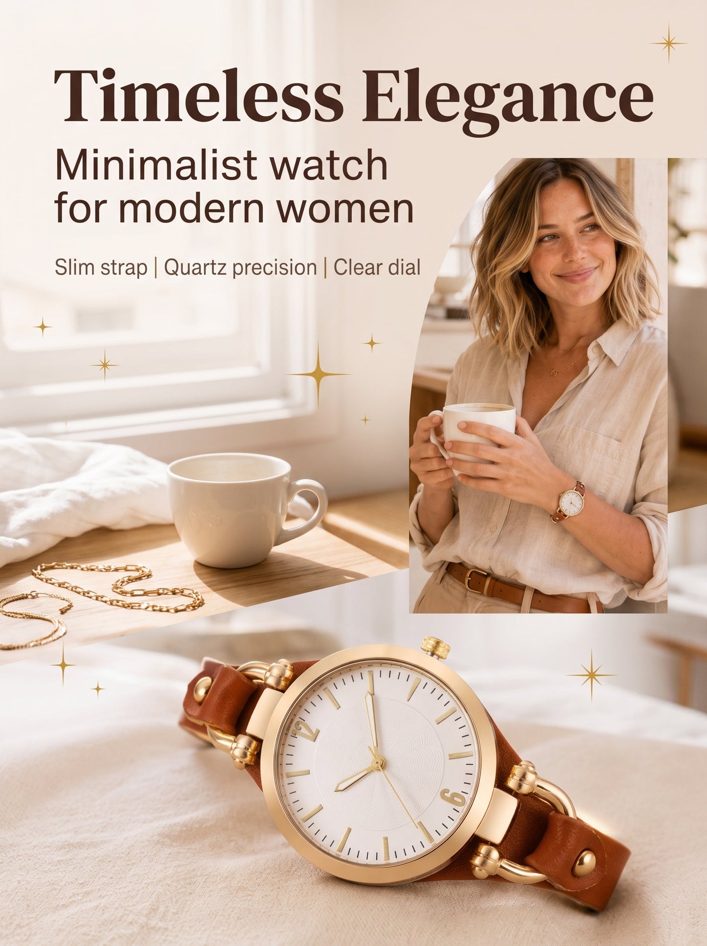💎Luxury Elegant Slim‑Band Wristwatch