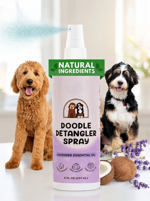 🐶50% OFF NOW! Instant Pet Detangling Hair Care Spray – Knot Remover Silky Finish Quick Dry Fur Detangler, No Rinse Grooming Spray for Dogs & Cats Long Short Hair Daily Grooming