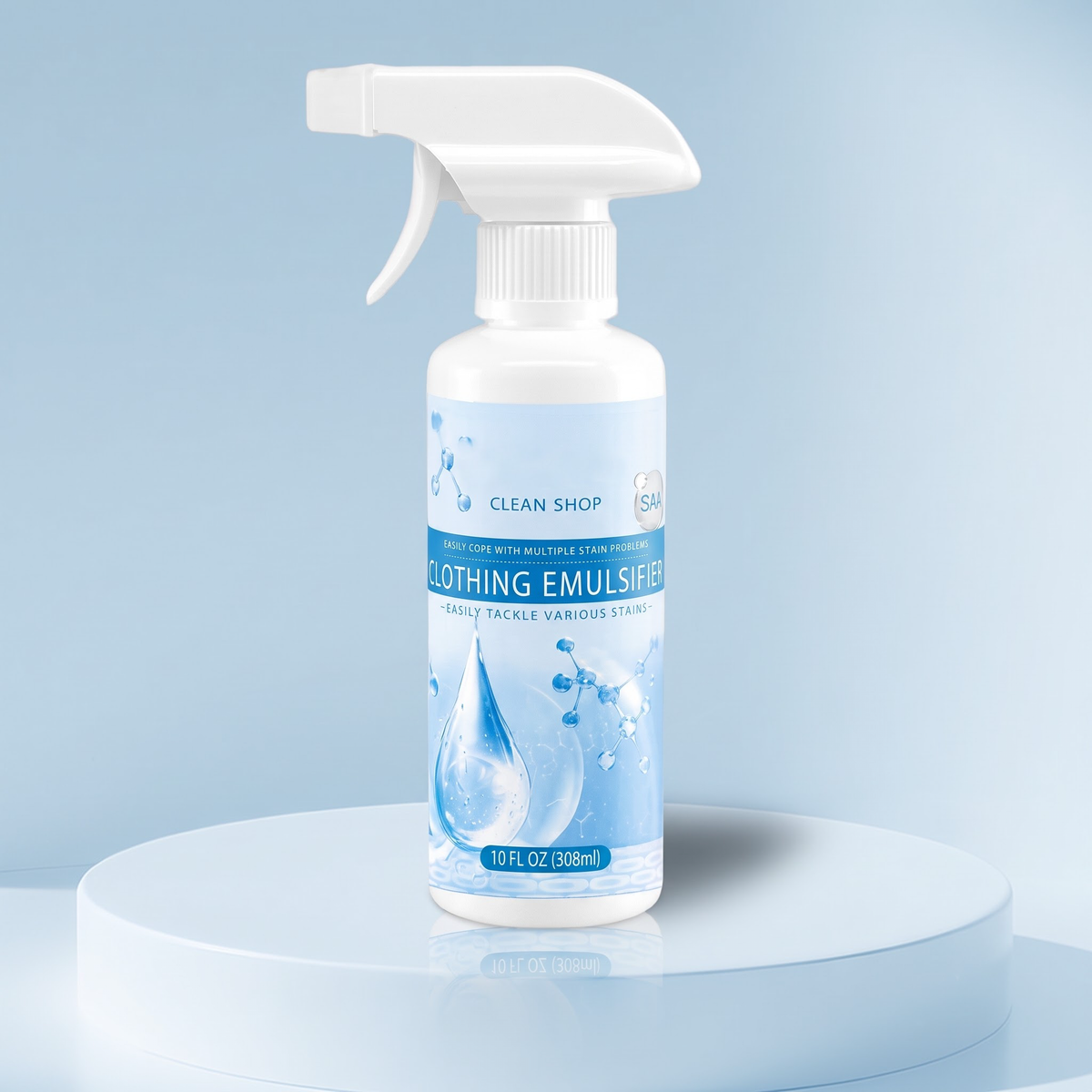 Clothing Stain Removal Spray—low-foaming and easy to rinse, gentle and fabric-safe; a multi-purpose, all-purpose spray cleaner.