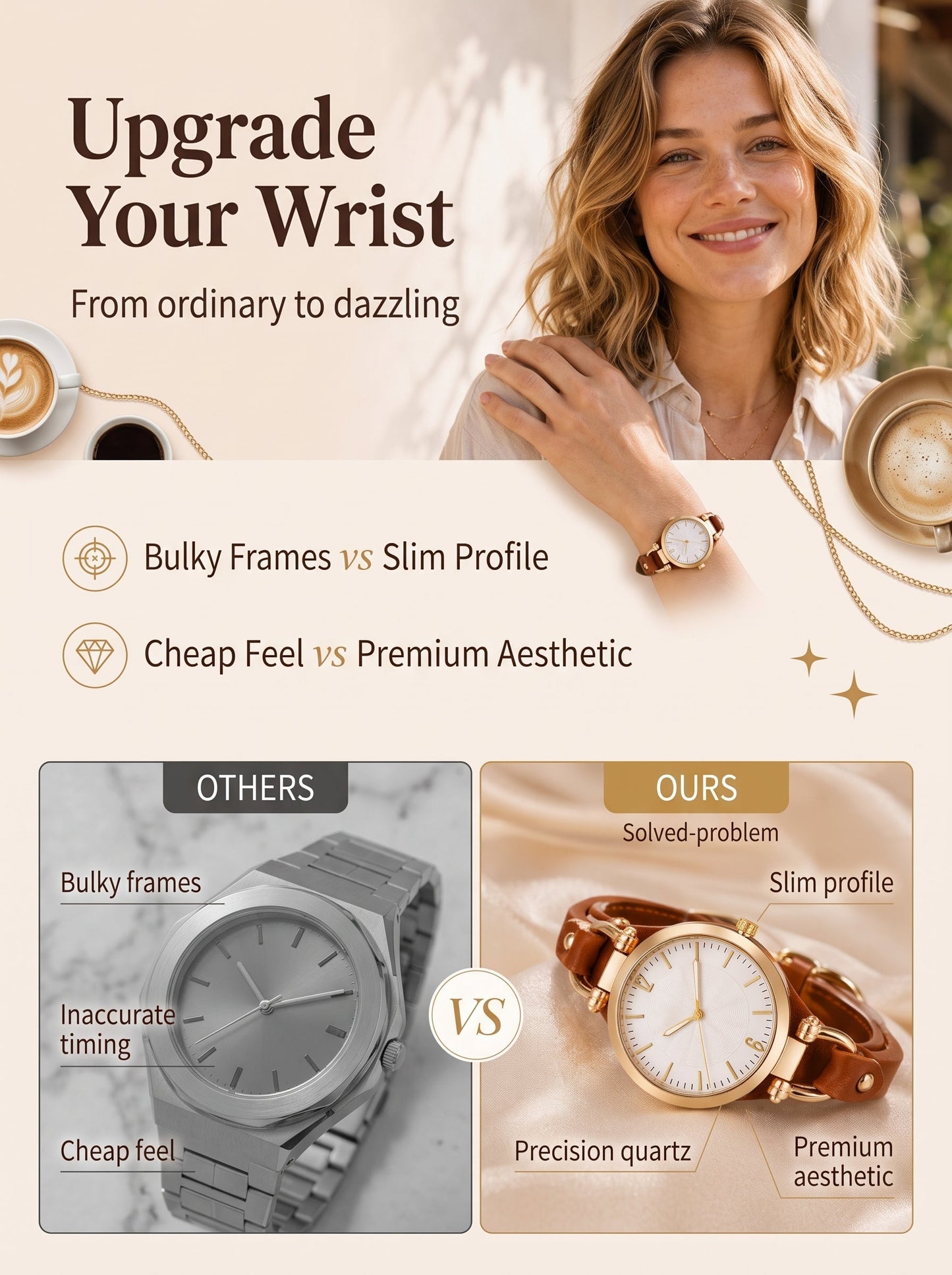 💎Luxury Elegant Slim‑Band Wristwatch
