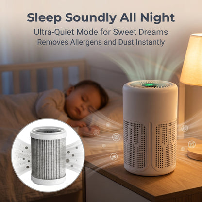 🌀 Air Purifier for Home 🌿 Includes Filter & Aromatherapy Tablets