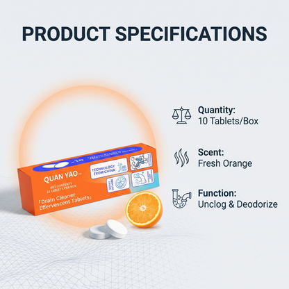 🔥2026 HOT SALE🔥High-efficiency, fast-acting, anti-clogging, deodorizing effervescent tablets for pipes