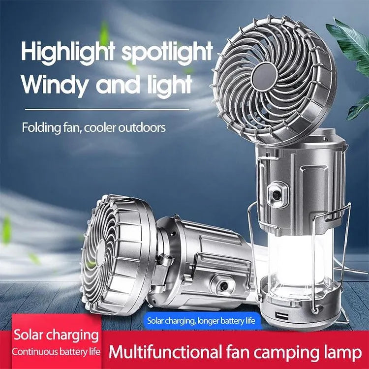 Portable LED Camping Lantern With Fan💡