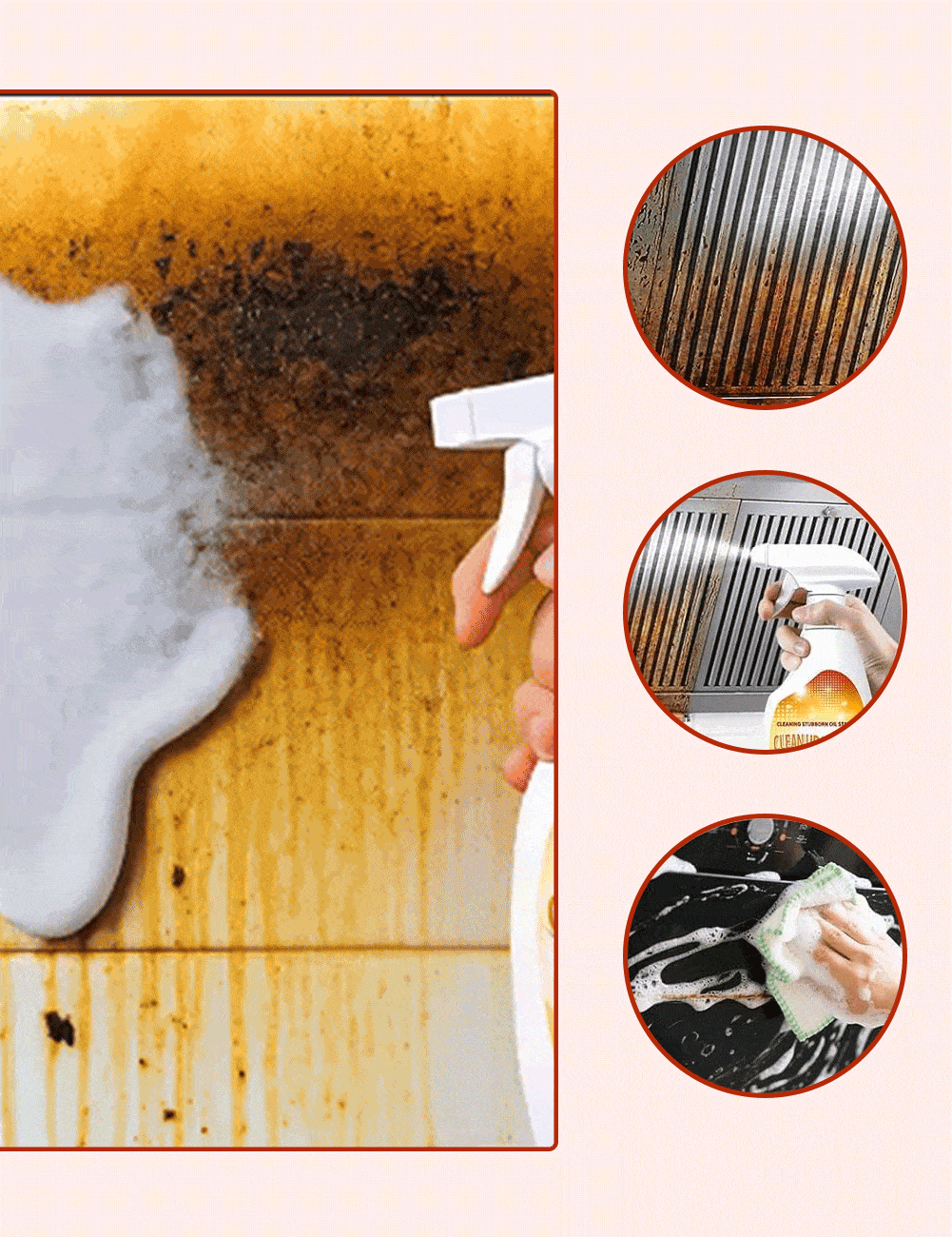 🔥 Heavy-Duty Kitchen Degreaser Foam Cleaner🔥