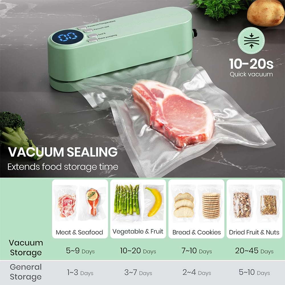 🥑✨Mini Vacuum Bag Sealer – Cordless Handheld Food Sealing Machine