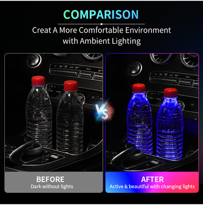 LED illuminated car coasters (customizable with car logos)
