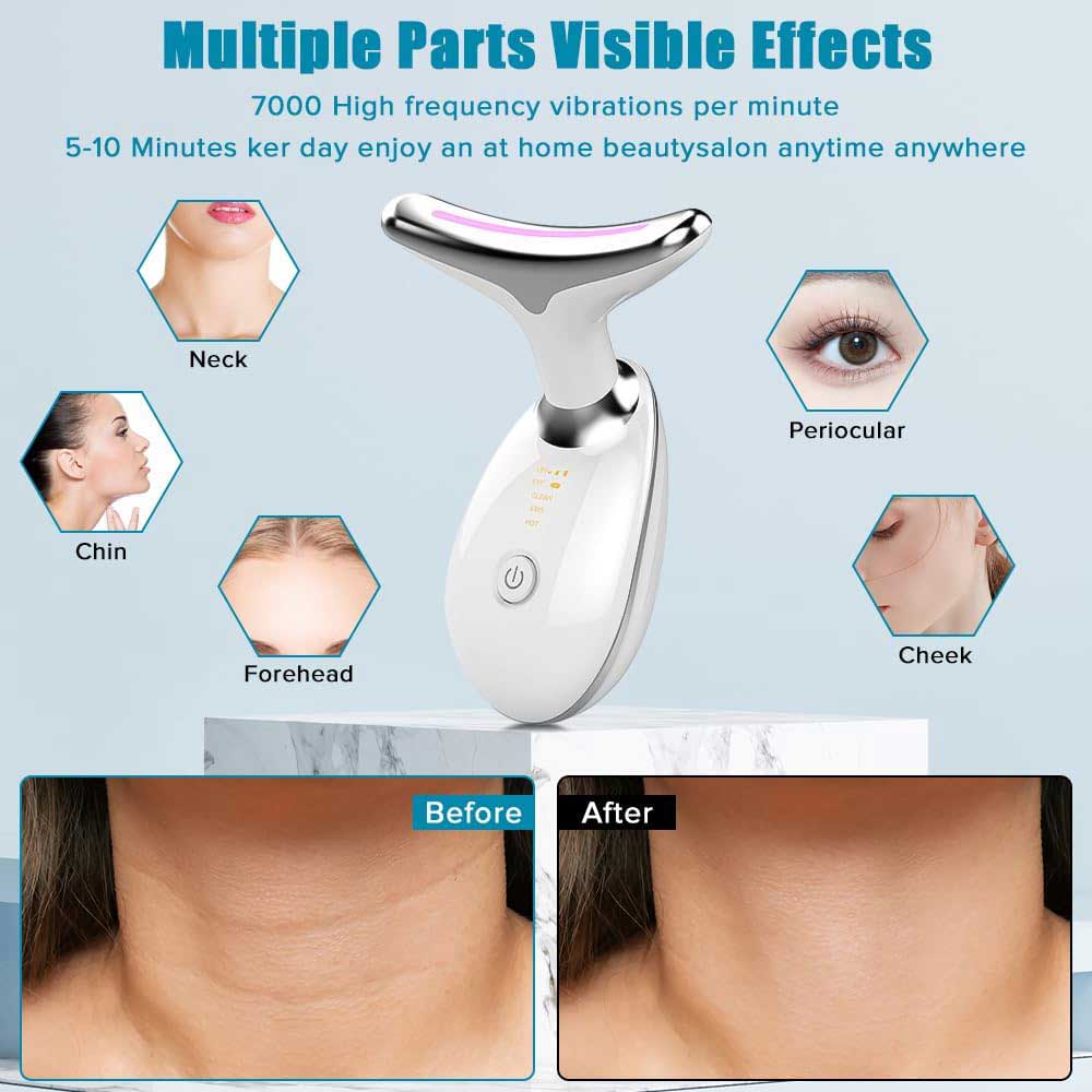 ✨ LED Face & Neck Massager – Sculpt, Lift & Glow