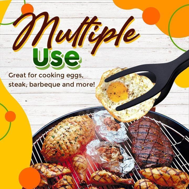 🌞Summer Hot Price Only Today-2 In 1 Grip Flip Tongs