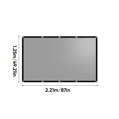 Metallic Anti-Light Projector Screen