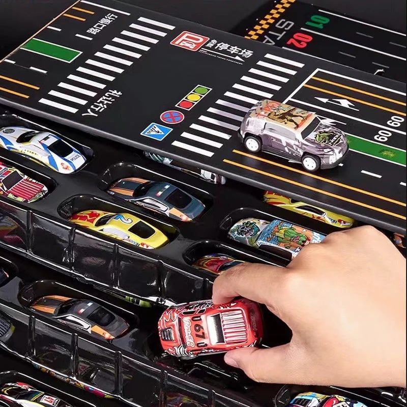 49% OFF🎁48 Mini Pull-Back Cars with Built-In Garage Set