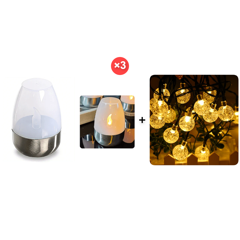 🕯️ COMPRA 2, OTTIENI 1 GRATIS! ☀️ 6 Candele Solari LED – Effetto Tremolante, IP65 & Sensore Crepuscolare per Giardino, Feste e Campeggio 🏕️