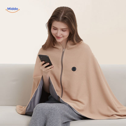 châle usb doux et chaud en situation lifestyle