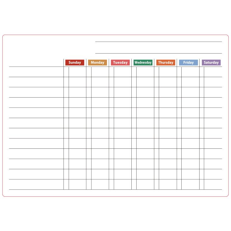 🌈Magnetic Calendar Board with Erasable Markers
