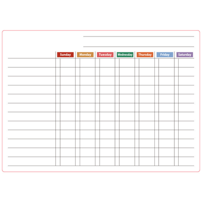 🌈Magnetic Calendar Board with Erasable Markers