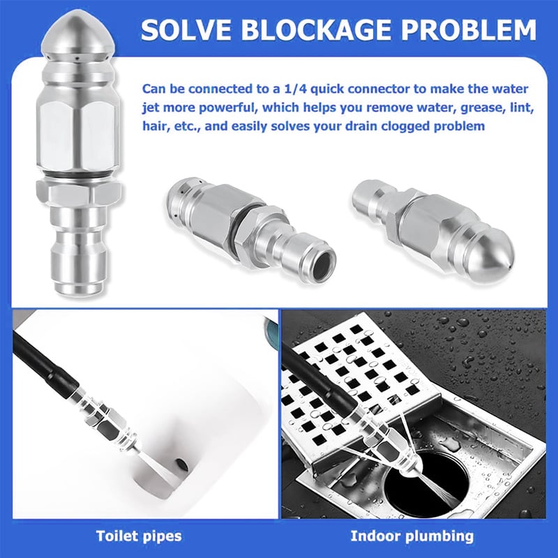 🌀1/4" Quick Connect Stainless Nozzle