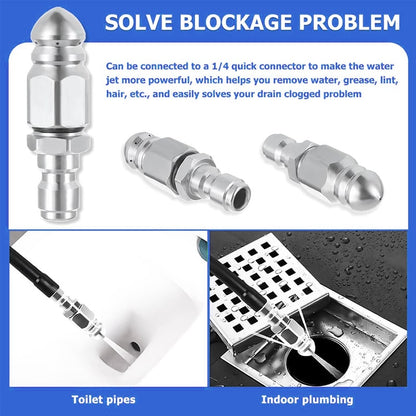 🌀1/4" Quick Connect Stainless Nozzle