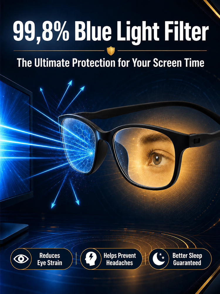 Multifocal Ultra-Light Sports Reading Glasses for Day and Night Use