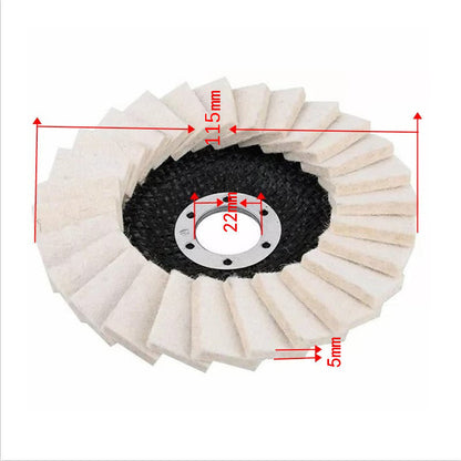⏳LAST DAY 50% OFF⏰Century-old Wool Felt Flap Wheel, sanding and fine finishing 2-in-1