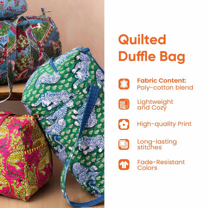 🔥Best Seller🔥Boho Quilted Weekender Travel Bag Essentials 🌸🎒