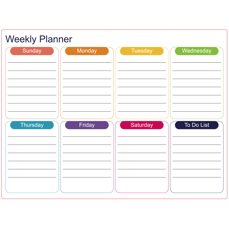 🌈Magnetic Calendar Board with Erasable Markers