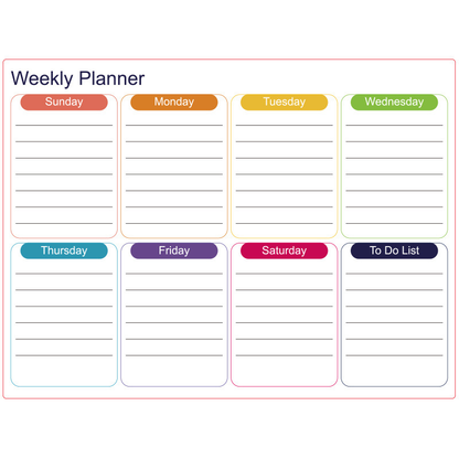 🌈Magnetic Calendar Board with Erasable Markers