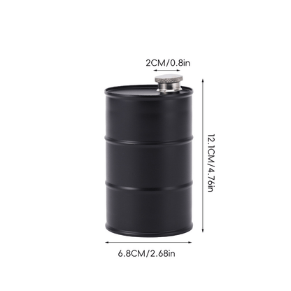 350ml/750ml Oil Drum Anti-rust Leak-proof No Odor Portable Wine Storage🛢Food Grade Camping Whisky Flagon Wine Jug Camping Supplies【liquor is not included】