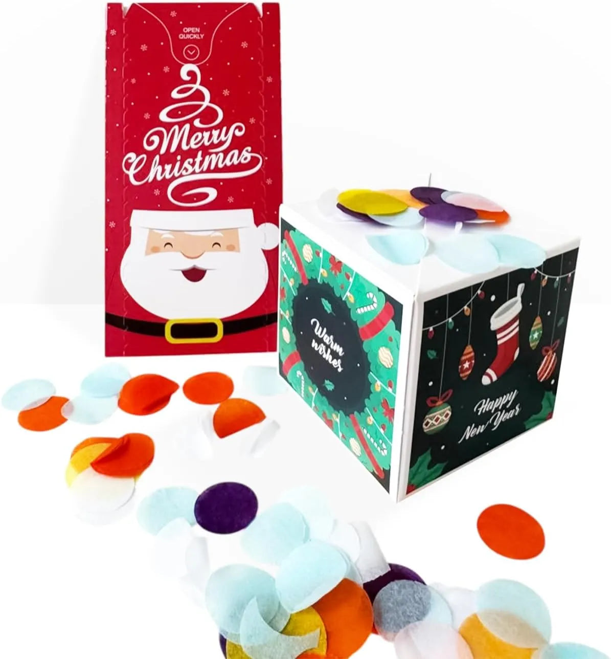 ✨Buy 1 Free 1 ✨Christmas Exploding Confetti Surprise Card – Pop-Up Joy in Every Envelope 🎄✨