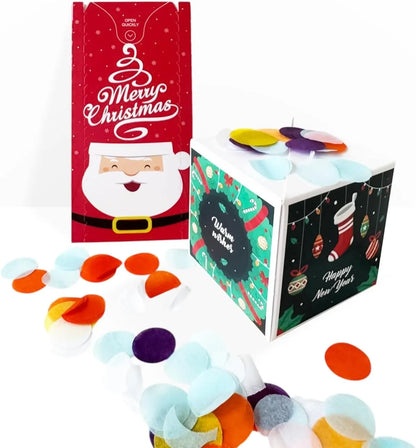 ✨Buy 1 Free 1 ✨Christmas Exploding Confetti Surprise Card – Pop-Up Joy in Every Envelope 🎄✨