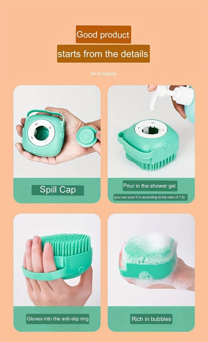 🔥🔥Pet bath brush cleaning tools massage foam generator silicone