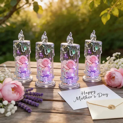 🌹Realistic Rose Candle Lights — Battery-Powered, Smoke-Free LED Roses for Home Decor, Weddings, Parties & Gifts ✨