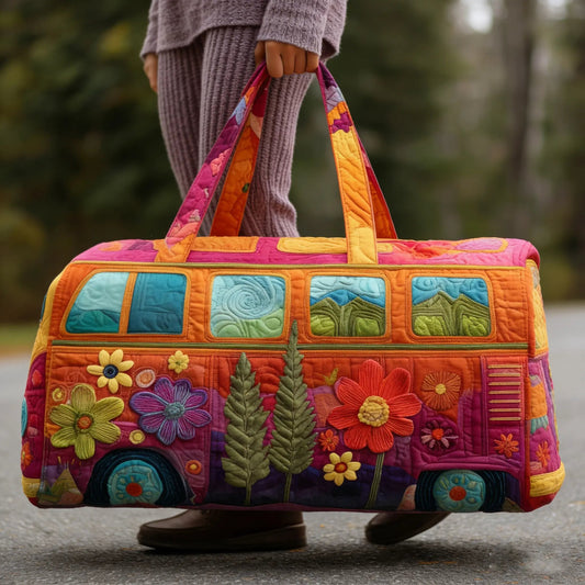 🔥Best Seller🔥Boho Quilted Weekender Travel Bag Essentials 🌸🎒