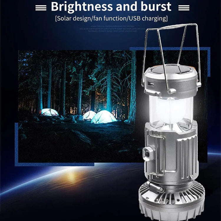Portable LED Camping Lantern With Fan💡