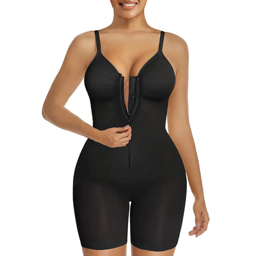 SHAPERX Zip-Up Tummy Control Bodysuit for Women, Breathable Mesh Shaping Shapewear