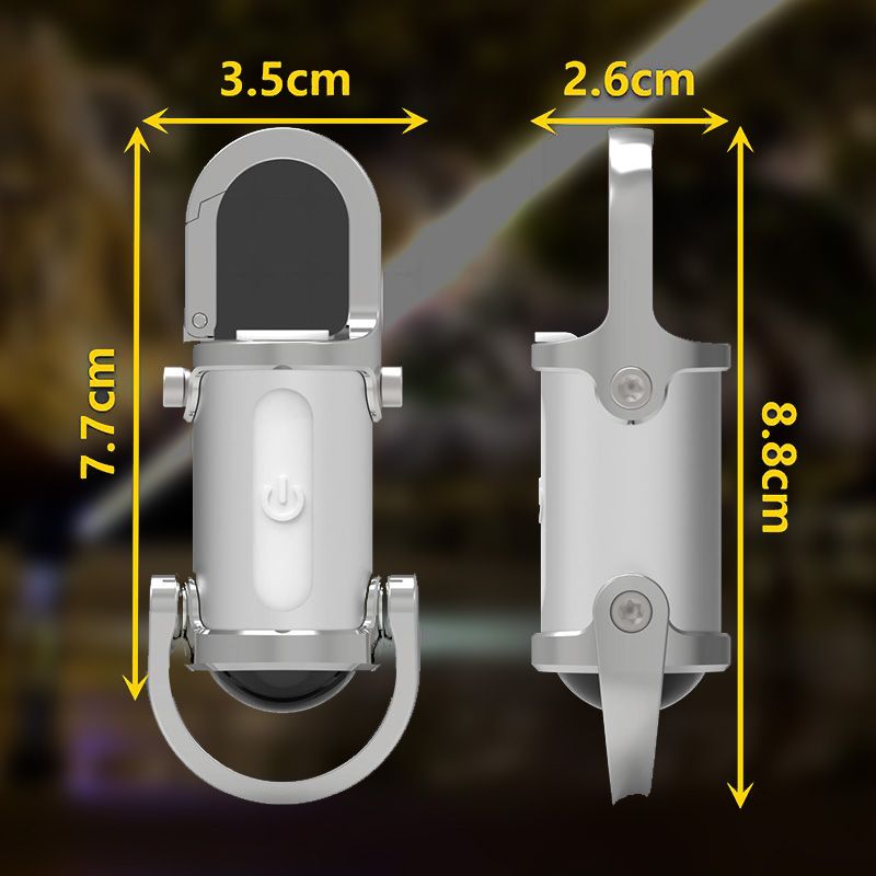 🔥1200LM Super Bright Mini Keychain Flashlight Waterproof mobile phone power bank