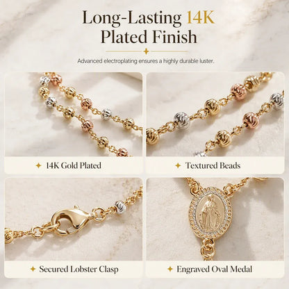 ✝️ LIMITED‑TIME 50% OFF! ✨ Retro Gold Tone Virgin Mary Crucifix Necklace – Vintage, Elegant, Daily‑wear 💛