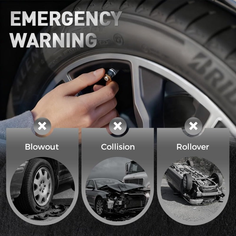 3-Color Tire Pressure Alert Caps (4-pack)