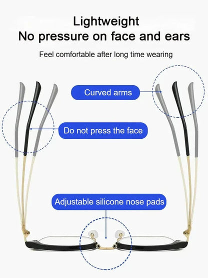 🎁50% Off🔥Ultra Light Anti Blue Presbyopic Glasses-👓Intelligent Zoom 100°-500° (Auto Recognition)