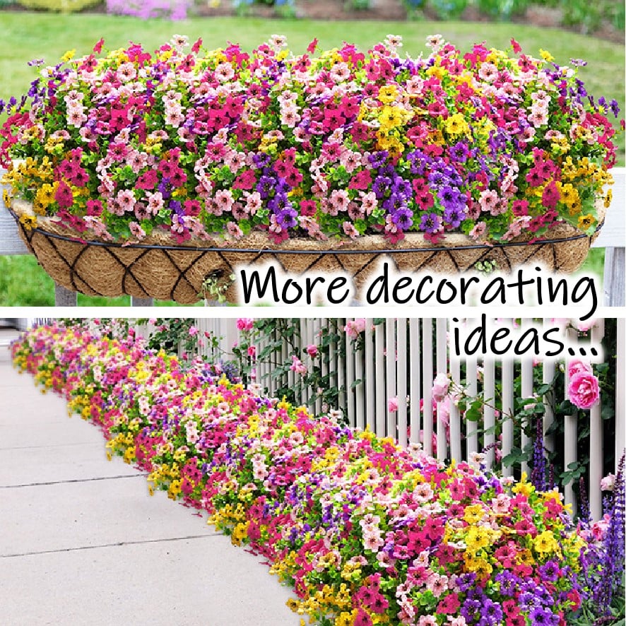 🌱 Rainproof Lifelike Artificial Flowers With UV-Shield Coating