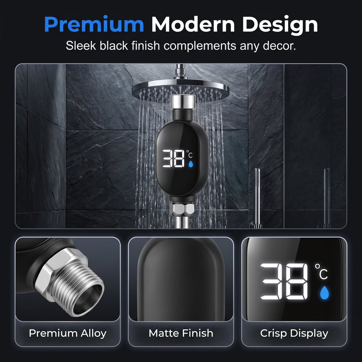 🔥Buy 2  get 1 free🔥Smart LED shower thermometer