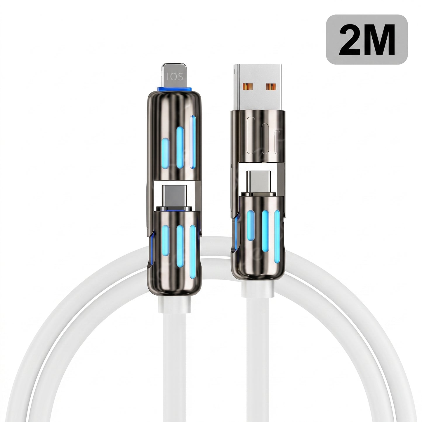 4-in-1 LED Light Up Charging Cable