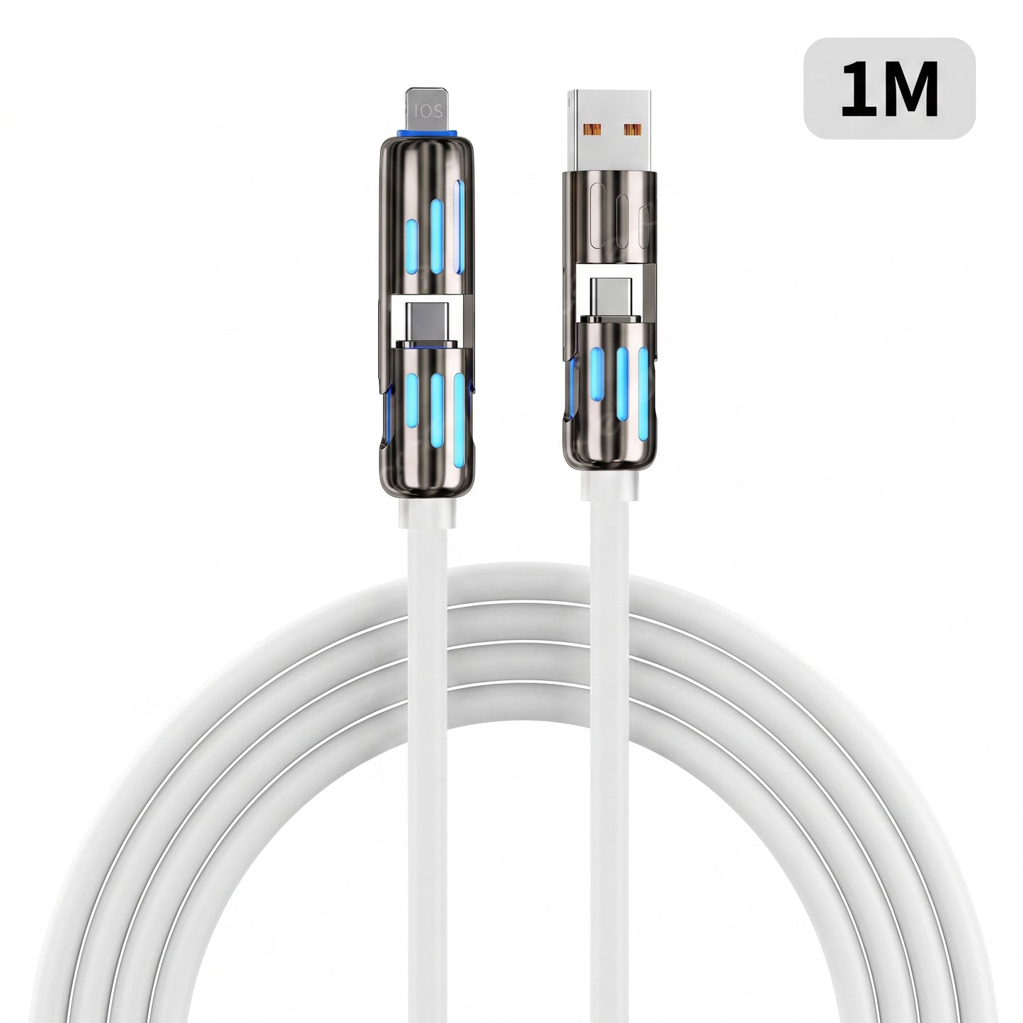 4-in-1 LED Light Up Charging Cable