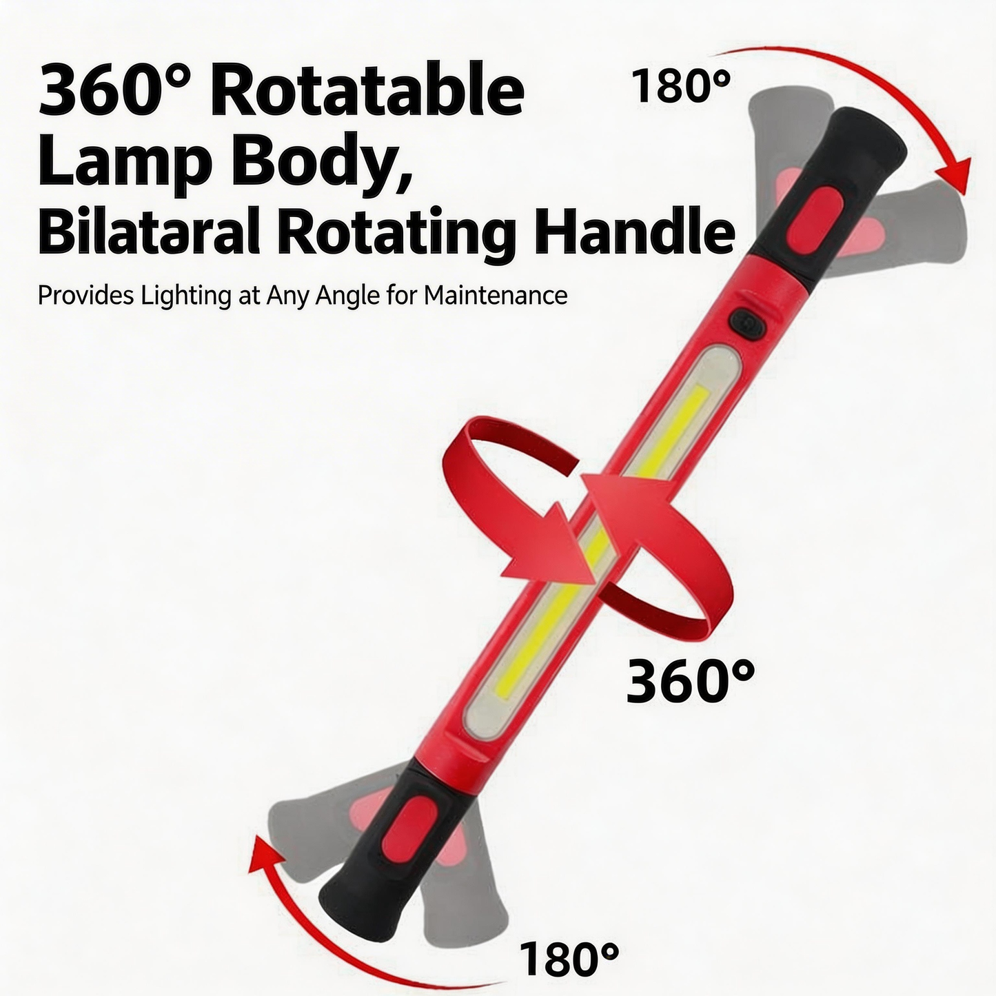 Long strip magnetic work light