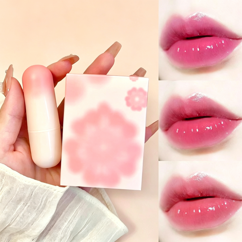 Clear jelly lipstick with color-changing properties