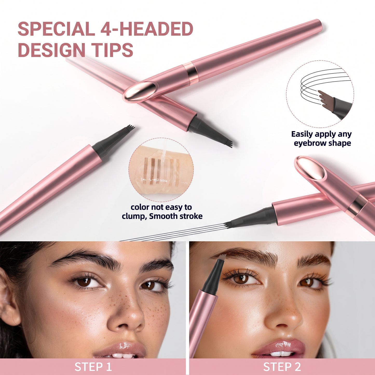Four-Prong Eyebrow Pencil