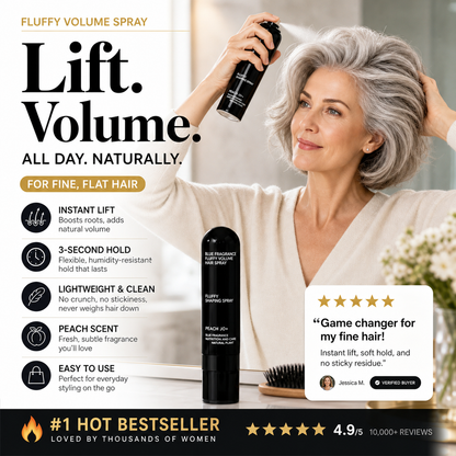 🎉Limited Time 💥Buy 3 get 2 free💇🏻‍♀️Recommended by Hairstylists! 🔥Shape in 3 Seconds! Easily Create Fluffy & Elegant Hairstyles! 👩 Peach-scented volumizing & setting spray