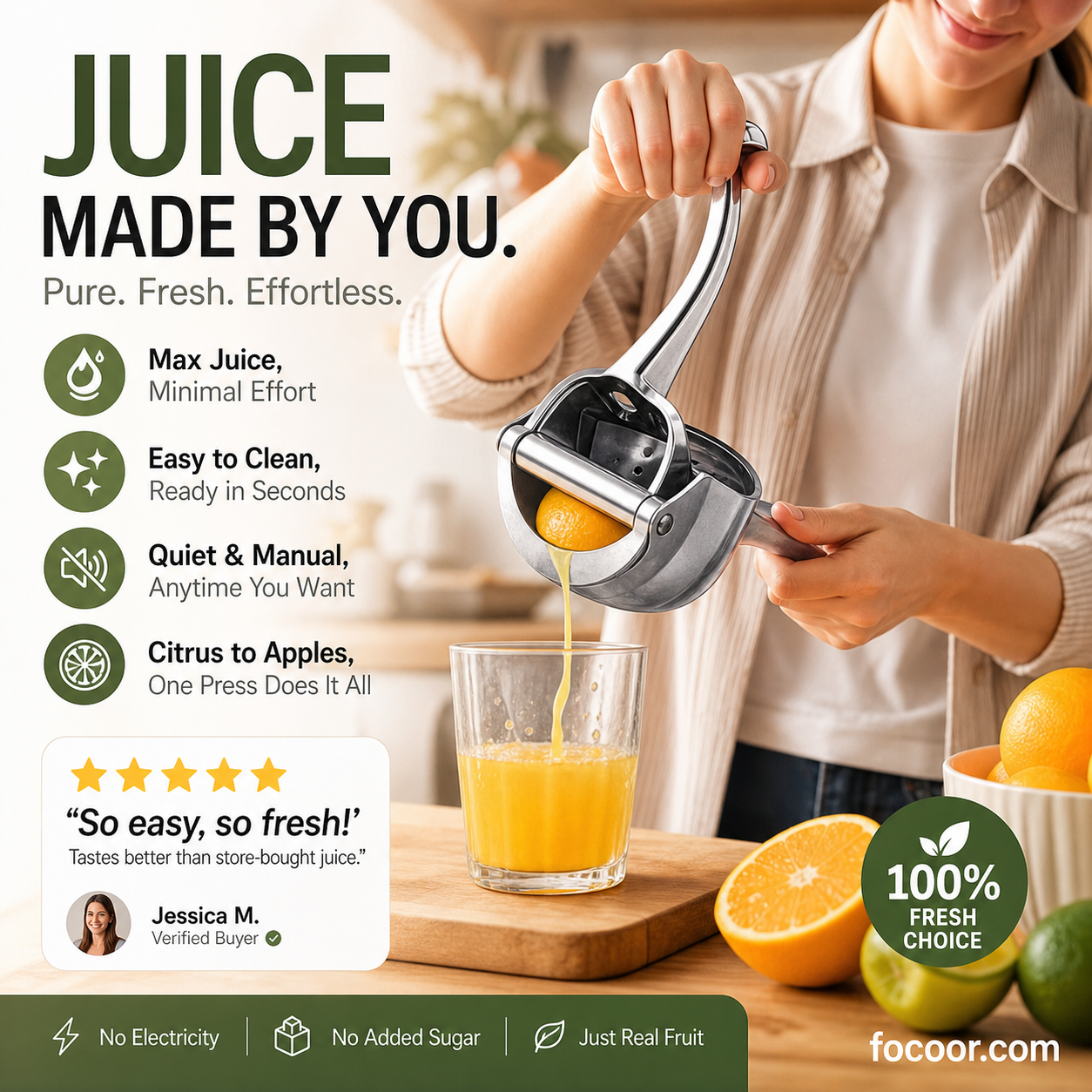 ⚡【Stainless Steel Juicer】— 50% OFF Flash Sale! Blend a “Vitamin Tornado” in 30 Seconds! 🍹🔥