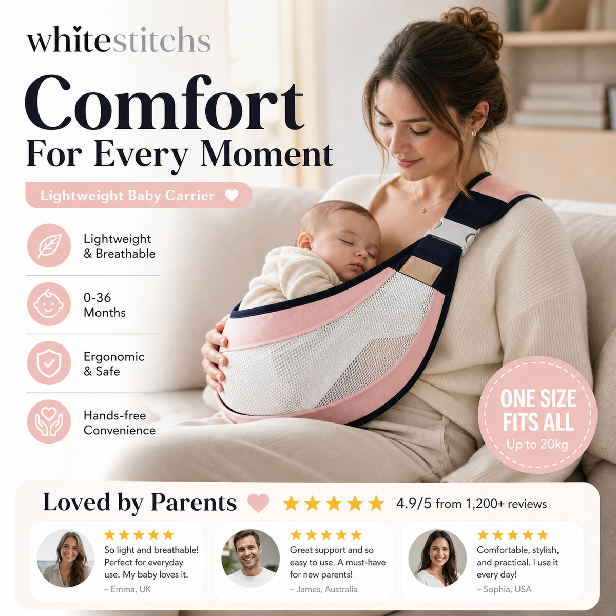 📢📢 50% OFF!! ⏰ Lightweight baby carrier