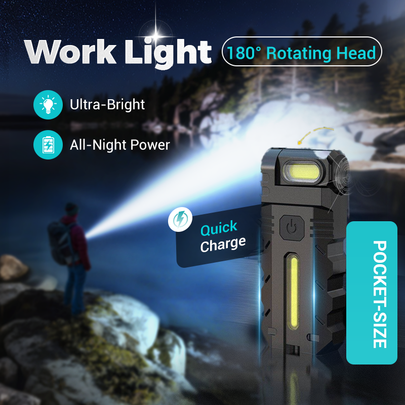 🔥50% OFF🔥🔦⚡180° Rotating Head LED Work Light – Dual Beam